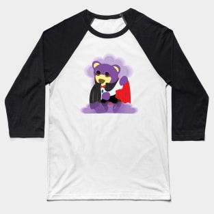 Mr.purple bear is Vampire,Halloween bear,ghost bear,Dracula bear Baseball T-Shirt